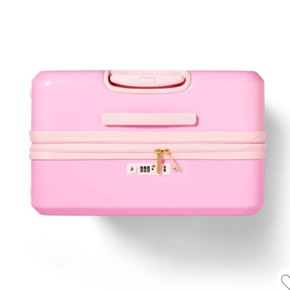 Stoney Clover Lane x Target 29” large pink spinner suitcase BNWT - Picture 4 of 10